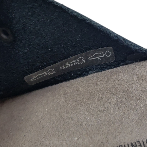 Mephisto Black Leather Two Strap Sandals Adjustable Buckles Cork Footbed Size 37 - Picture 8 of 16